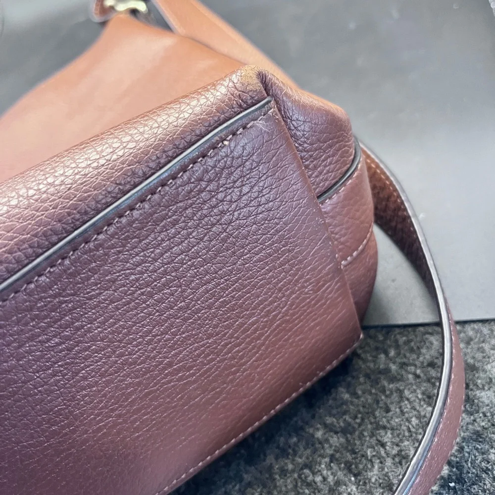Coach Brown Leather Shoulder Bag - Picture 7 of 10